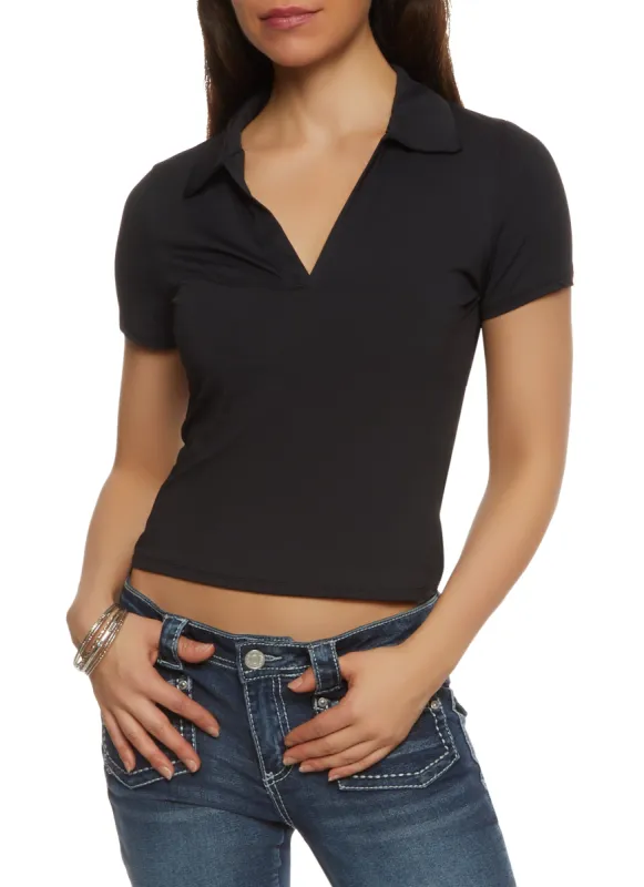 Haute Monde V Neck Polo sold by Rainbow