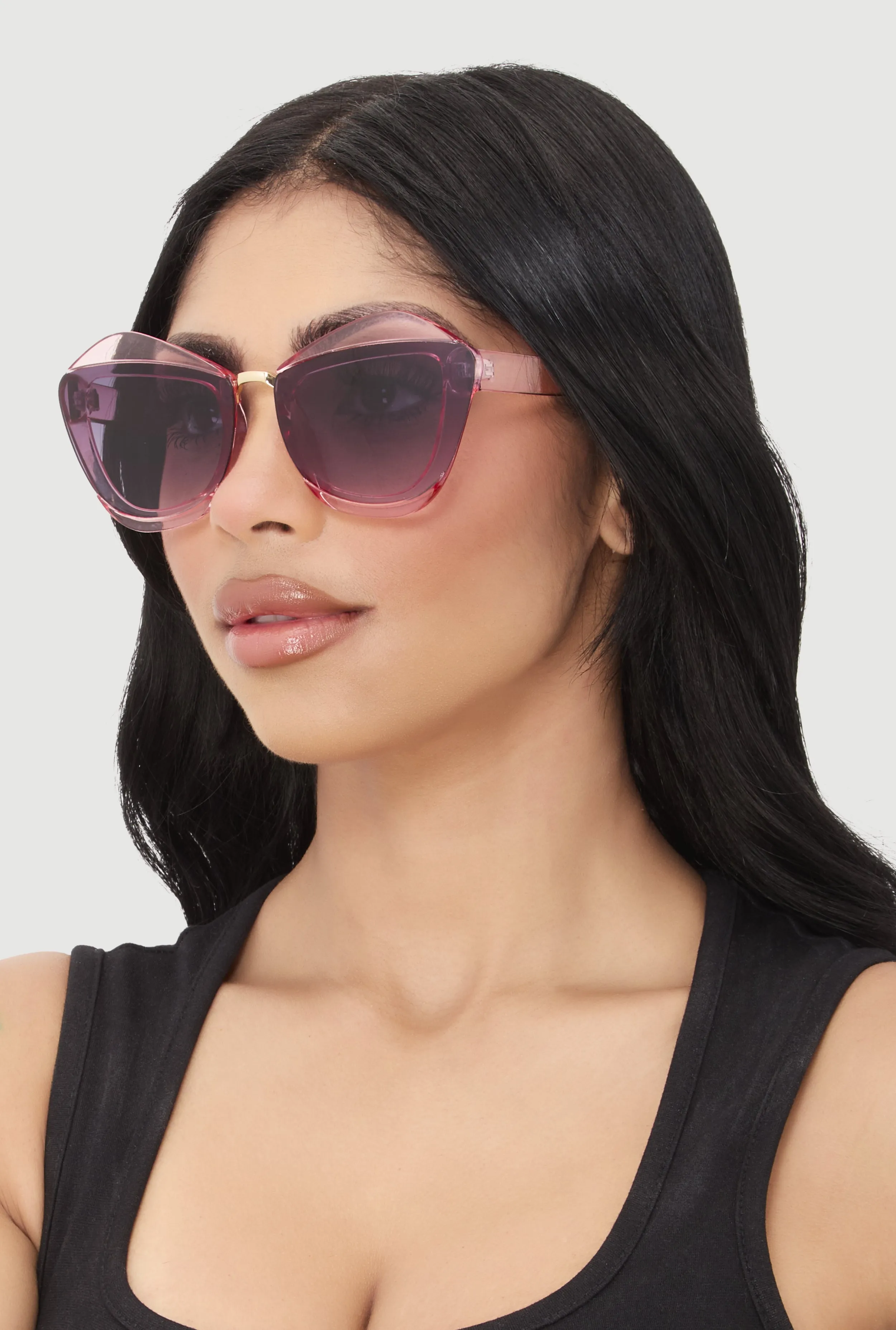 Metallic Detail Cat Eye Sunglasses sold by Rainbow product image thumbnail 2