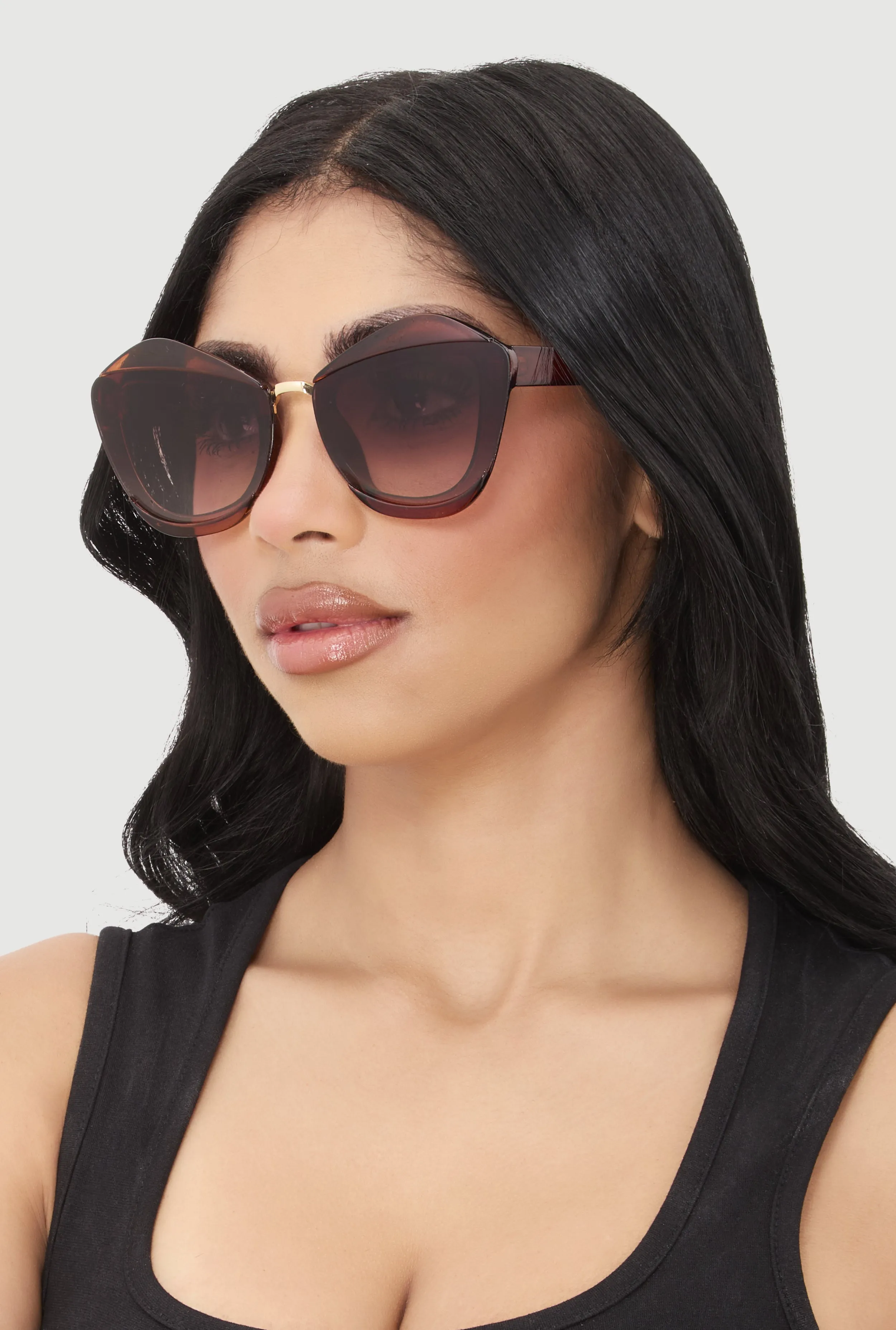Metallic Detail Cat Eye Sunglasses sold by Rainbow product image thumbnail 2