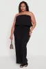 Plus Size Ruffle Overlay Jumpsuit sold by Rainbow