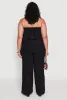 Plus Size Ruffle Overlay Jumpsuit sold by Rainbow