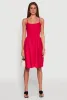 Smocked Waist Poplin Midi Dress sold by Rainbow