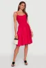 Smocked Waist Poplin Midi Dress sold by Rainbow