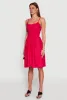 Smocked Waist Poplin Midi Dress sold by Rainbow