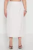 Plus Size Pinstripe High Waist Skirt sold by Rainbow