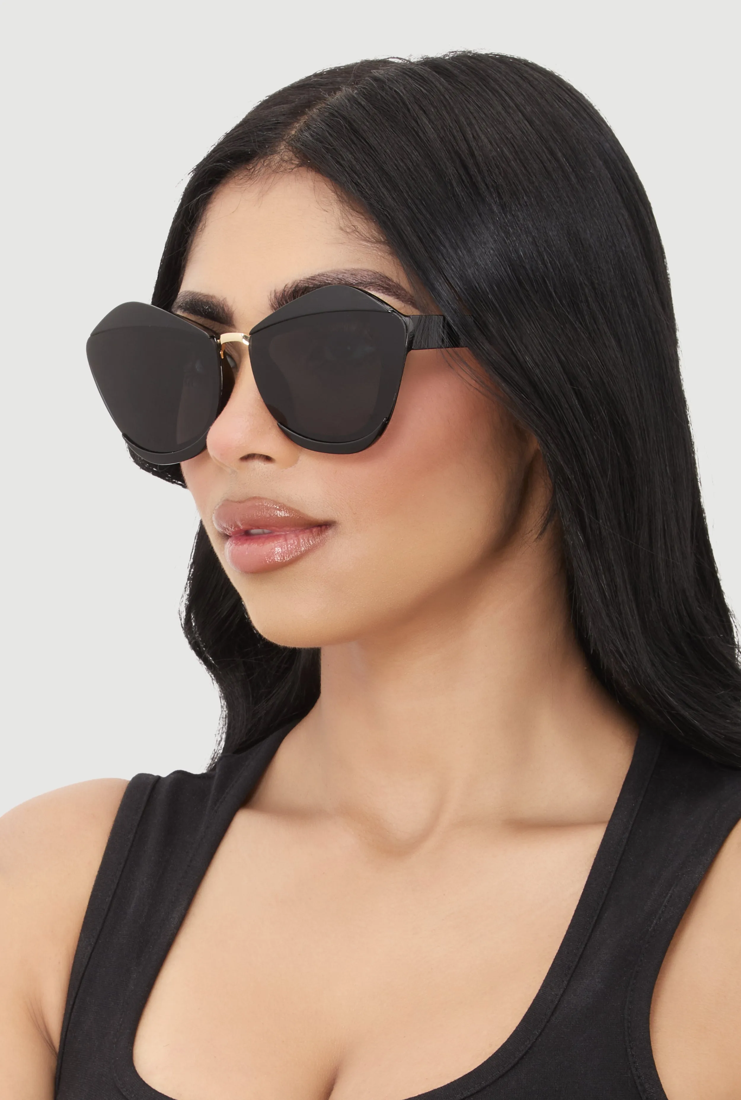 Metallic Detail Cat Eye Sunglasses sold by Rainbow product image thumbnail 2