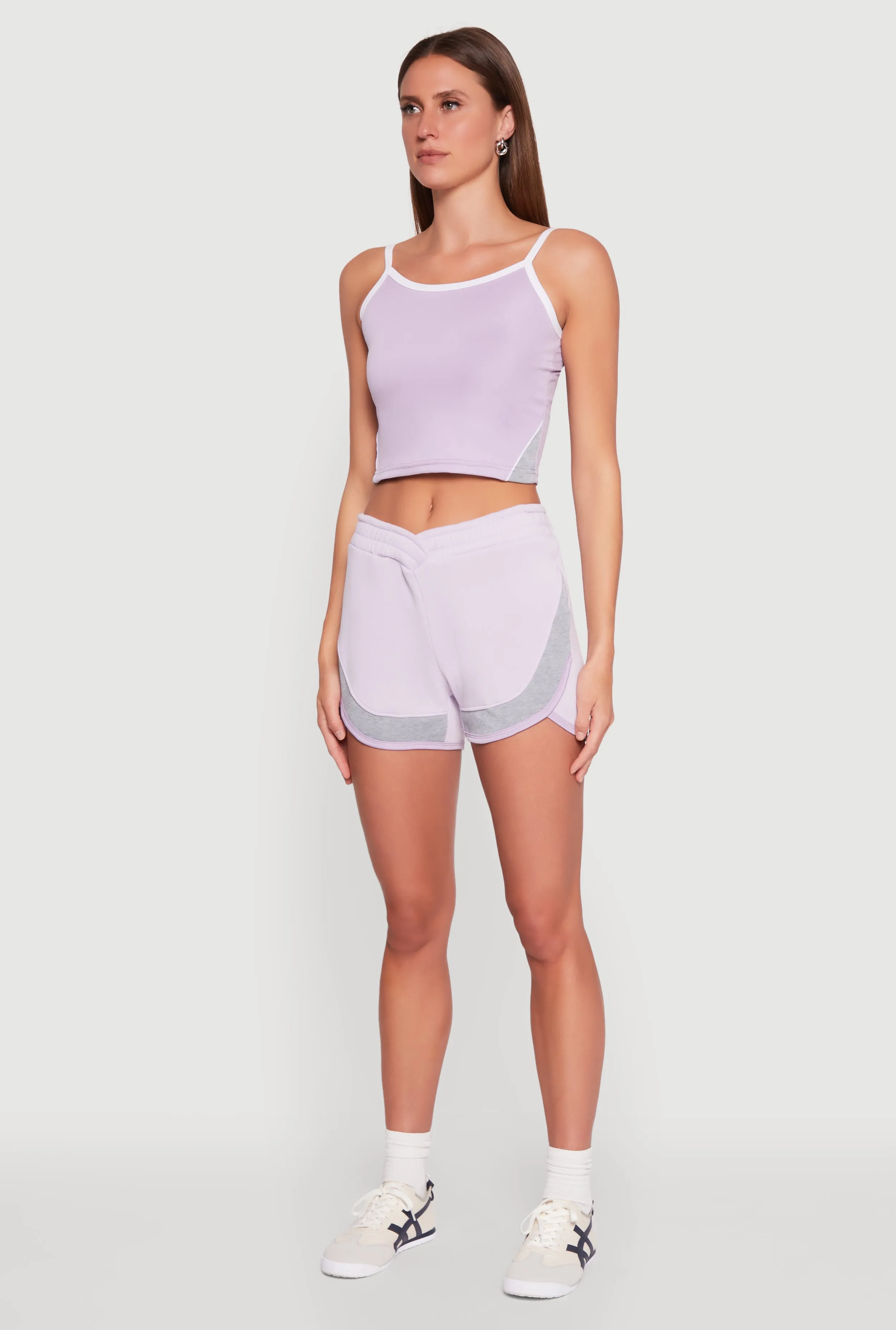 Side Marled Detail Cropped Cami sold by Rainbow product image thumbnail 5