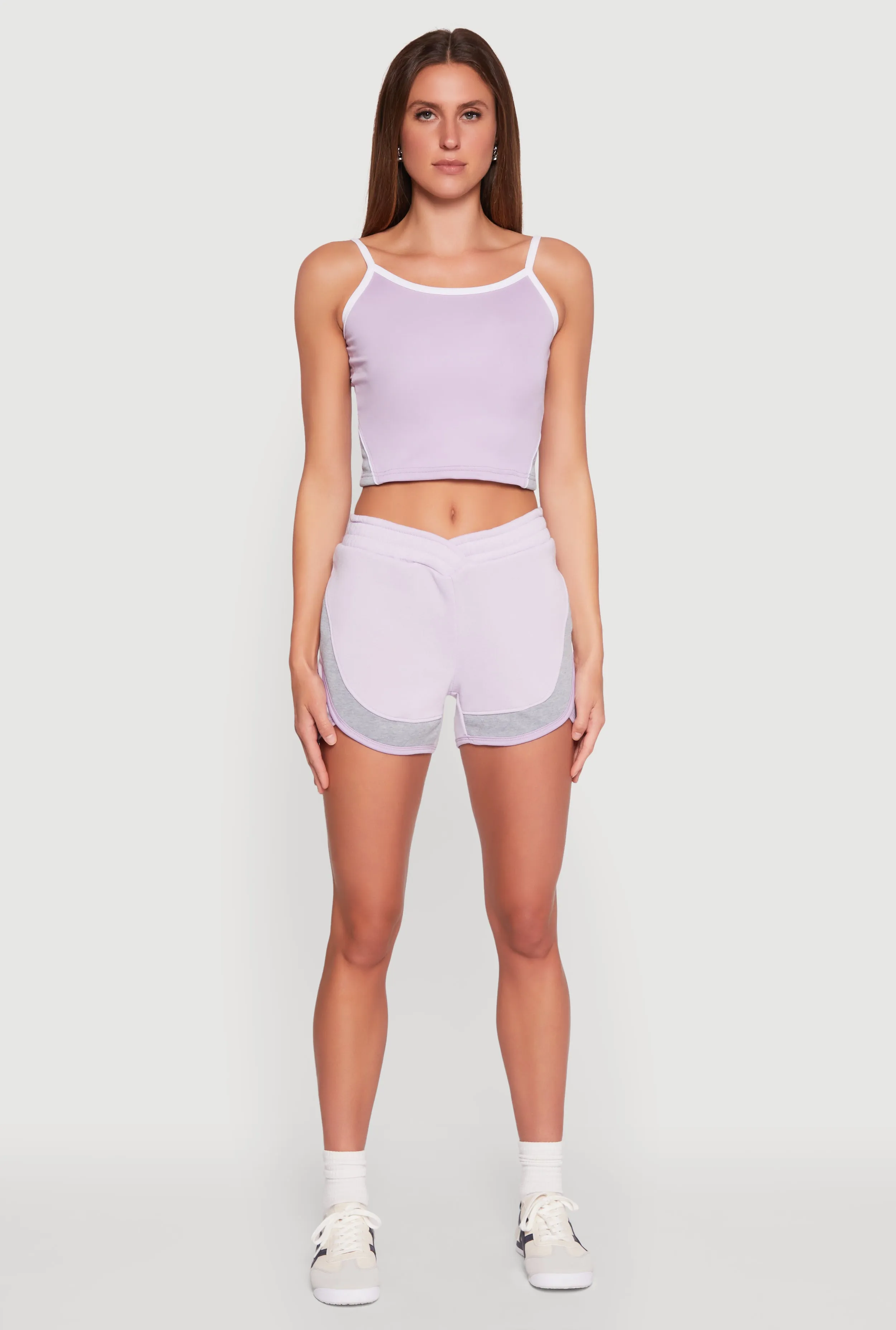 Side Marled Detail Cropped Cami sold by Rainbow product image thumbnail 3