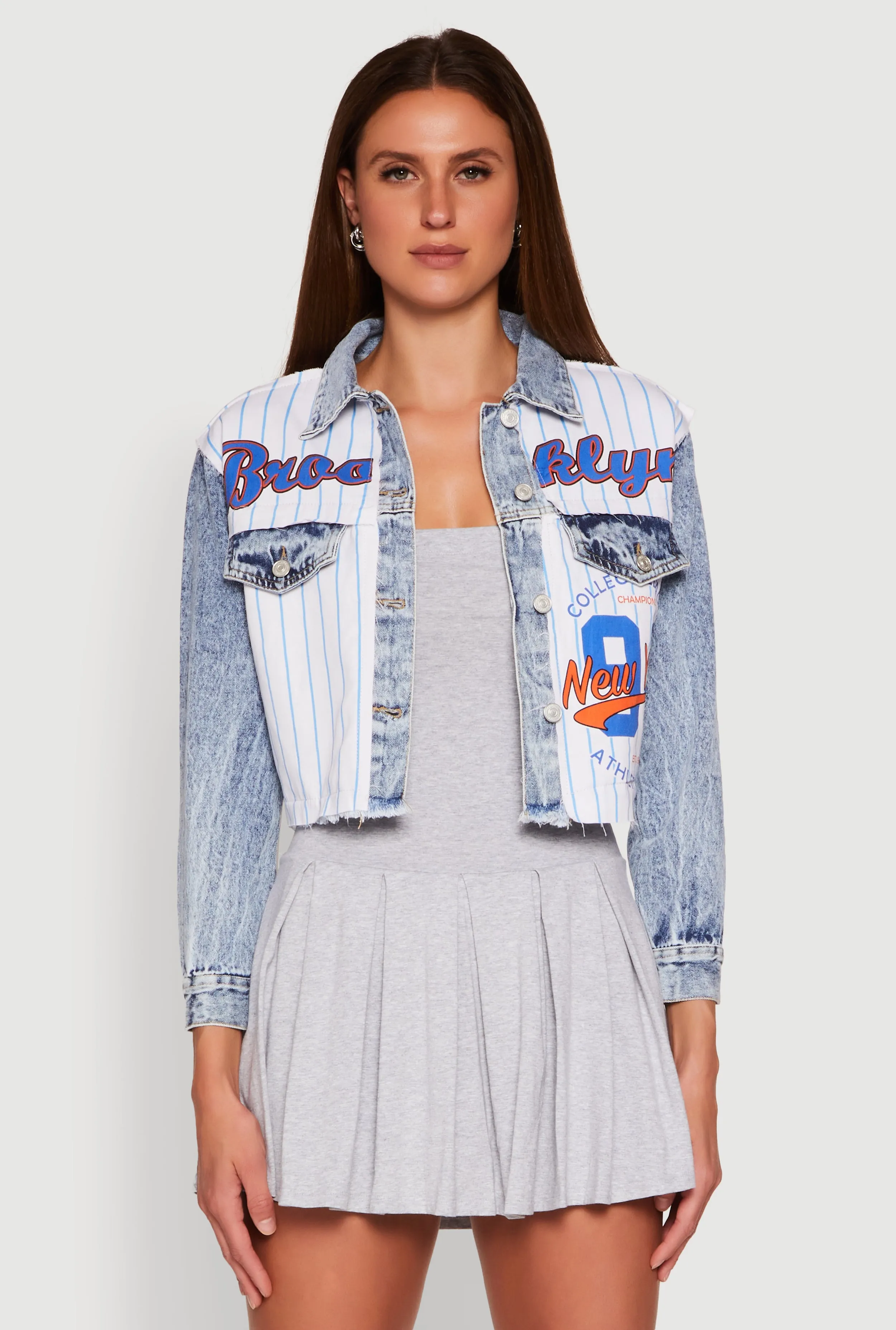 Brooklyn Baseball Graphic Jean Jacket sold by Rainbow product image thumbnail 2