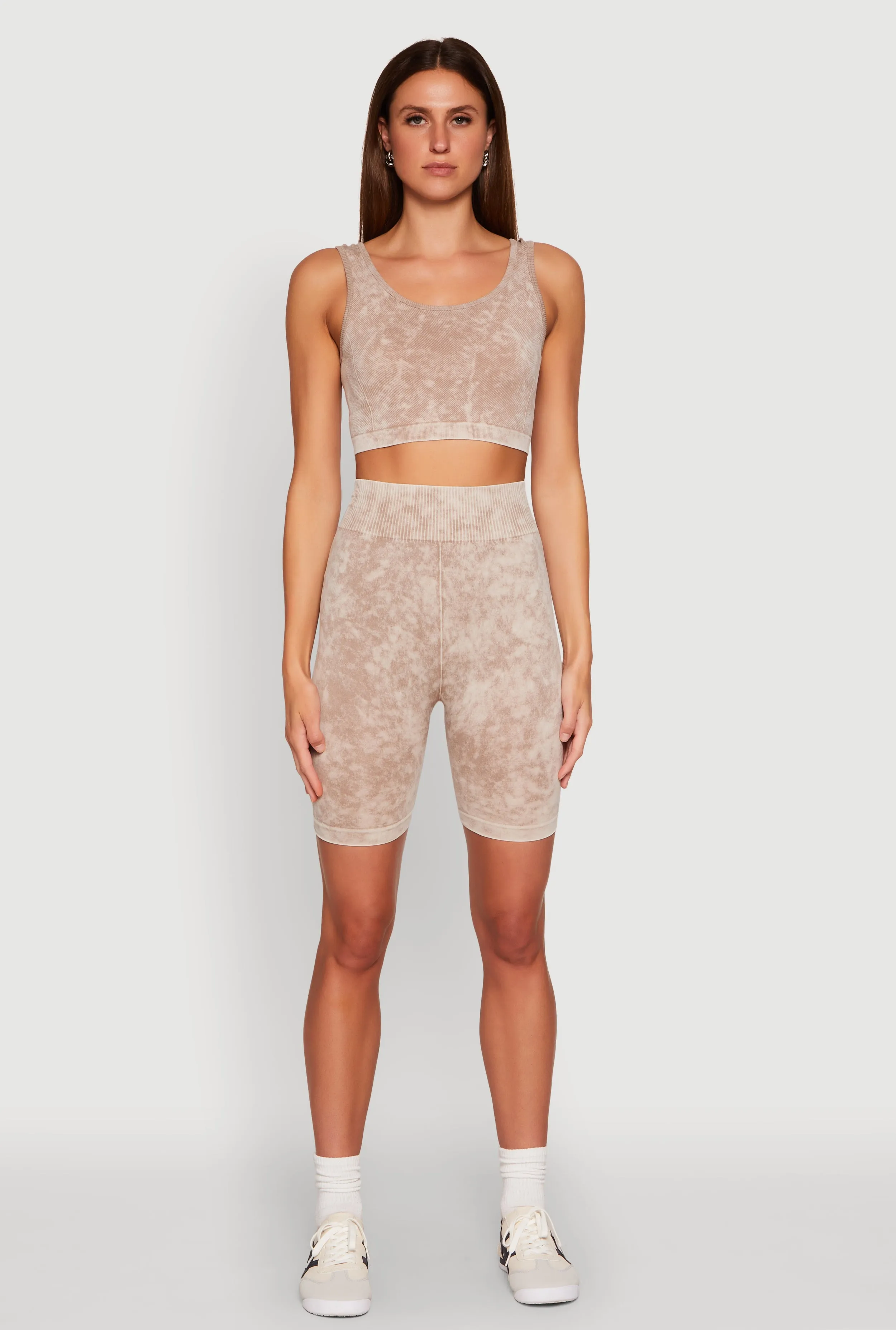 Seamless Mineral Wash Cropped Tank Top sold by Rainbow product image thumbnail 2