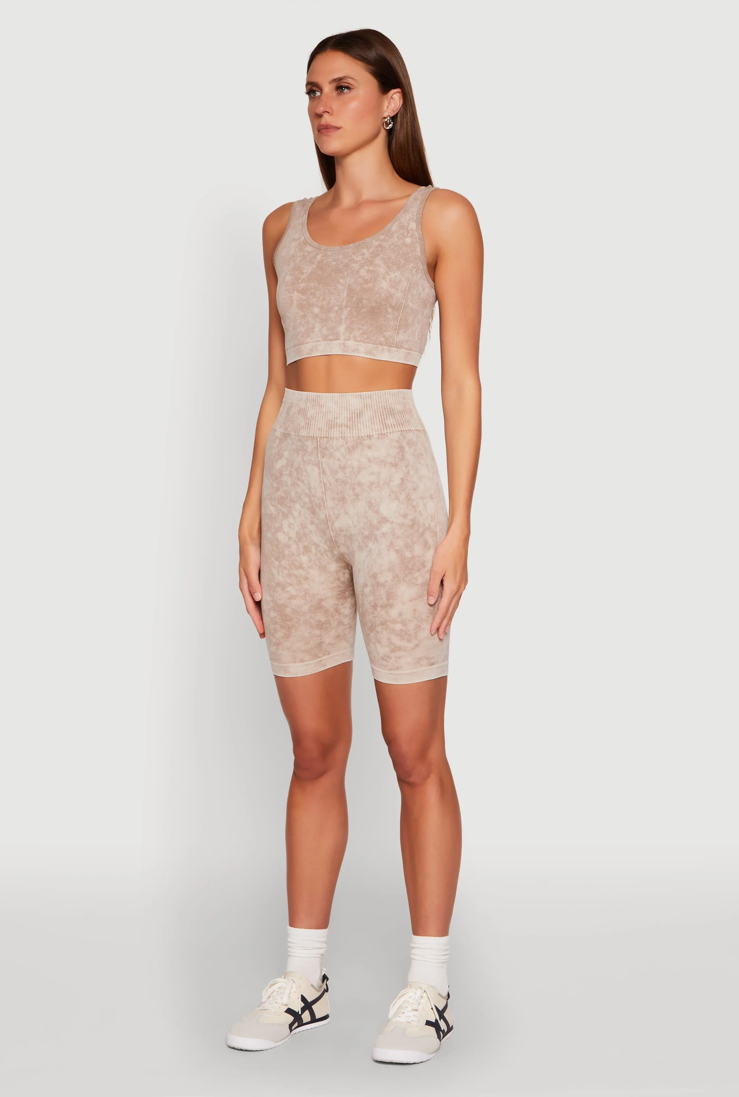 Seamless Mineral Wash Cropped Tank Top sold by Rainbow product image thumbnail 5