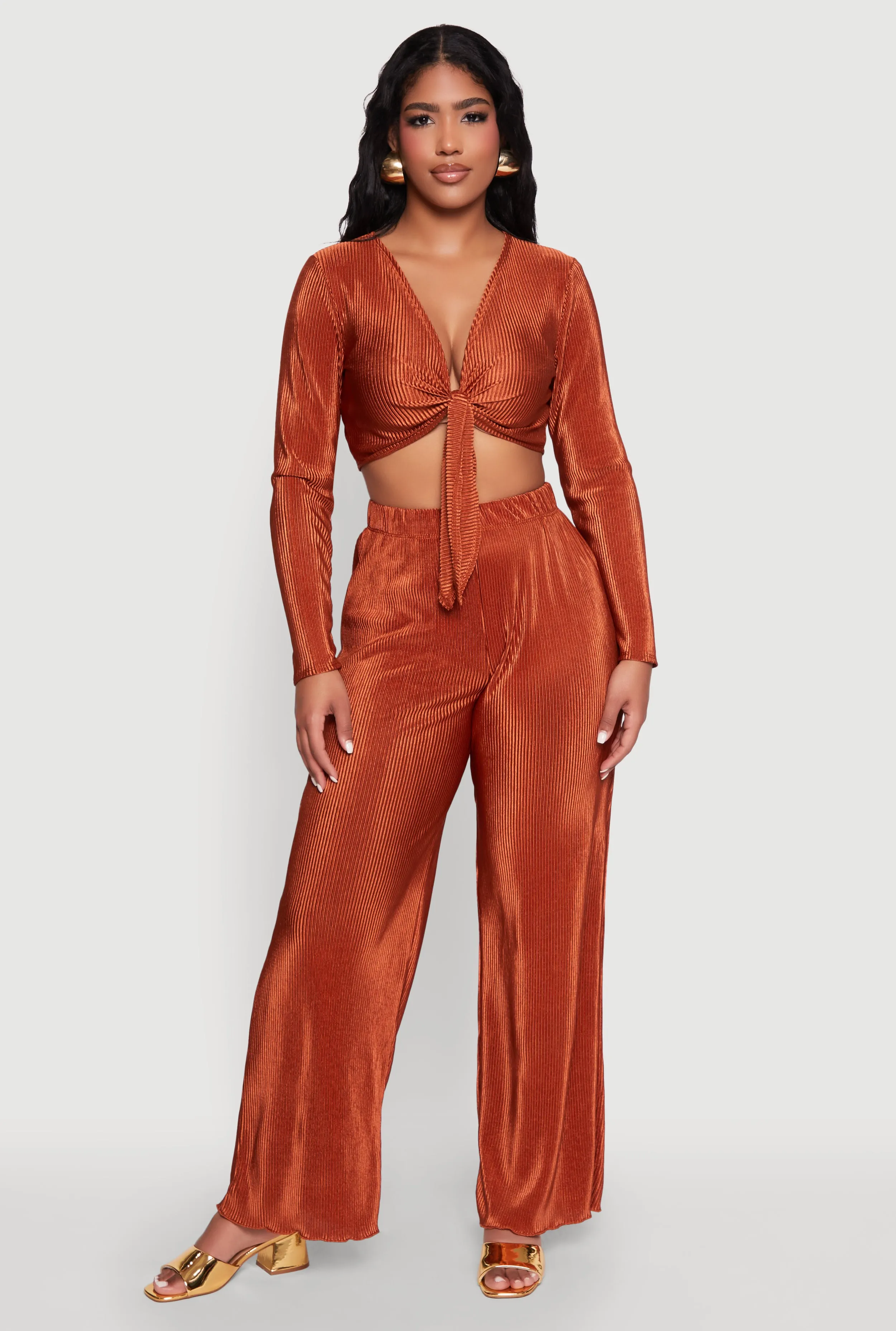 Plisse Wide Leg Pants sold by Rainbow product image thumbnail 2