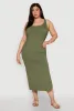 Plus Size Ribbed Knit Maxi Tank Dress sold by Rainbow