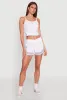 Side Marled Detail Cropped Cami sold by Rainbow