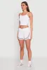 Side Marled Detail Cropped Cami sold by Rainbow