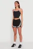 Side Marled Detail Cropped Cami sold by Rainbow