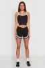 Side Marled Detail Cropped Cami sold by Rainbow