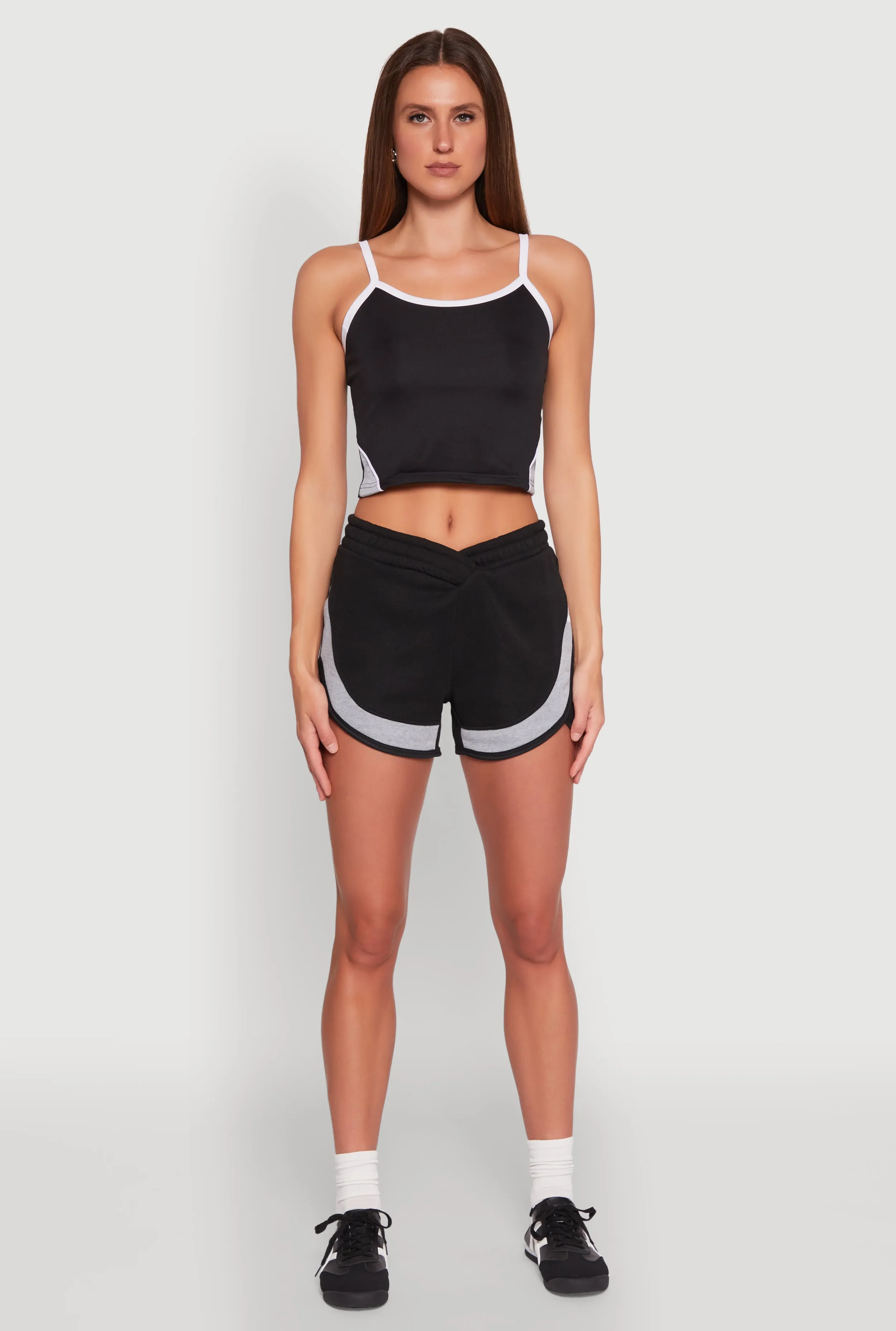 Side Marled Detail Cropped Cami sold by Rainbow product image thumbnail 2