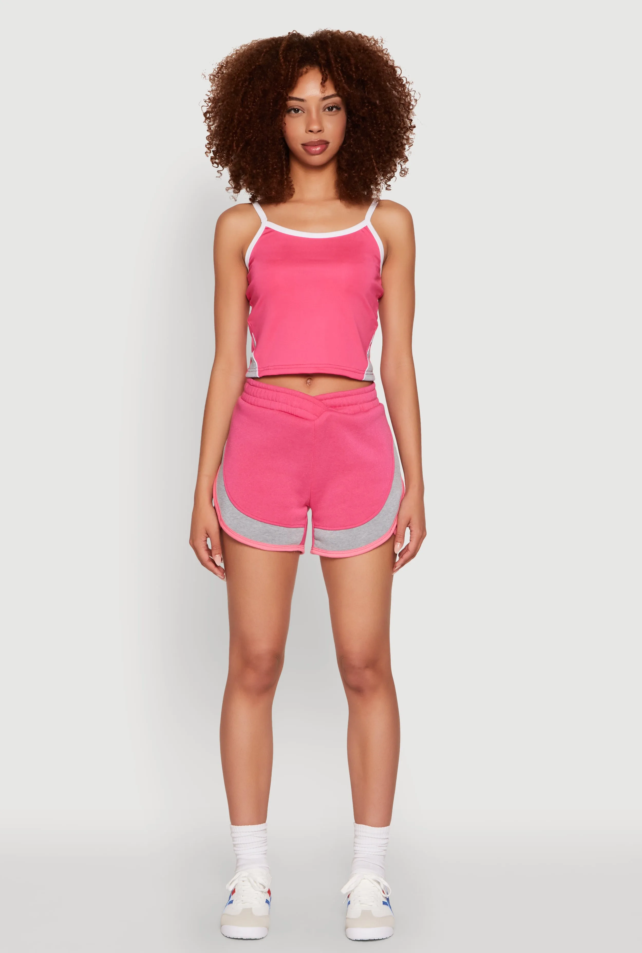 Side Marled Detail Cropped Cami sold by Rainbow product image thumbnail 2