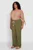 Plus Size Airy High Waisted Palazzo Pants sold by Rainbow