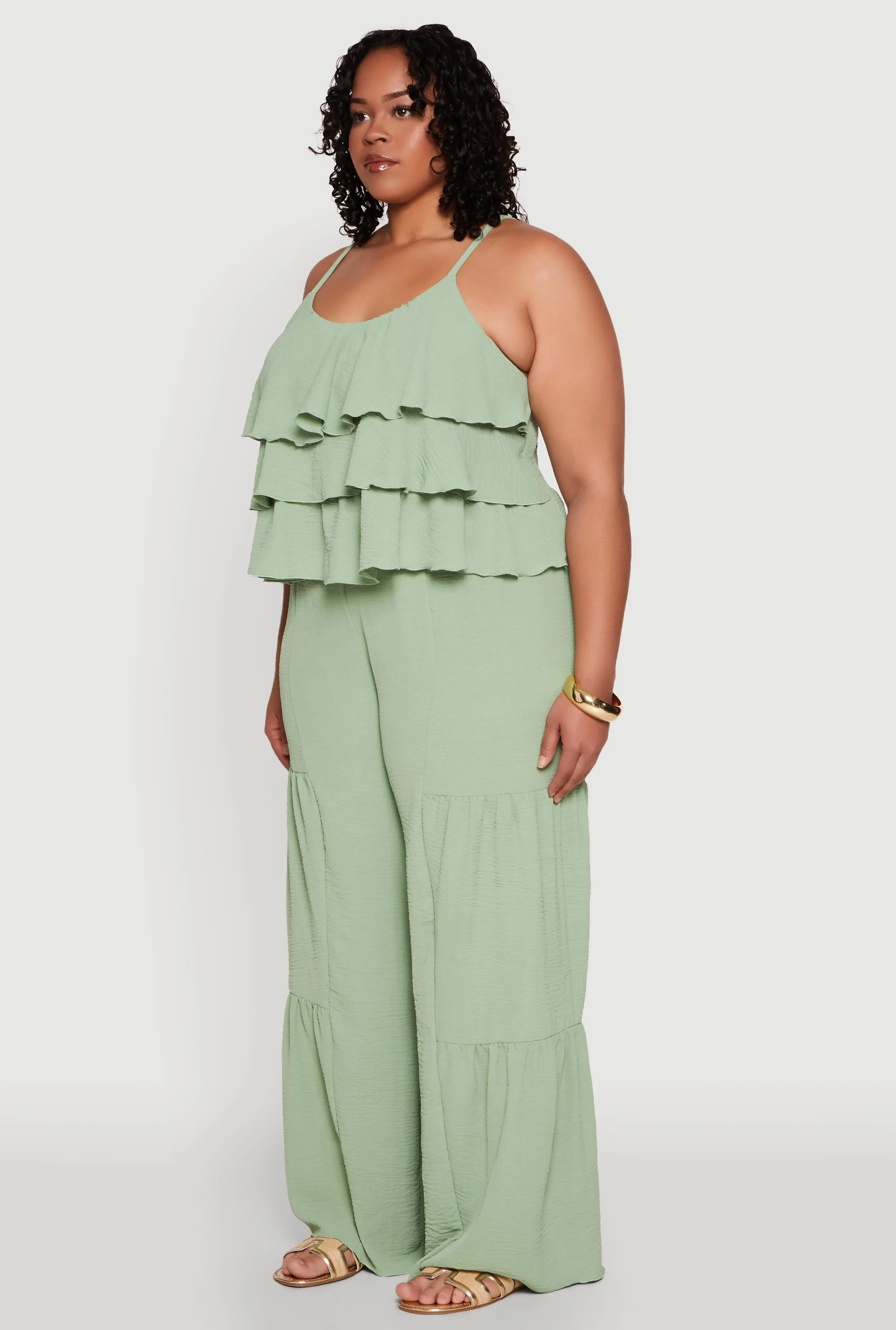 Plus Size Airy Tiered Cami sold by Rainbow product image thumbnail 5