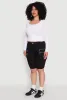 Plus Size Zipper Detail Bermuda Shorts sold by Rainbow