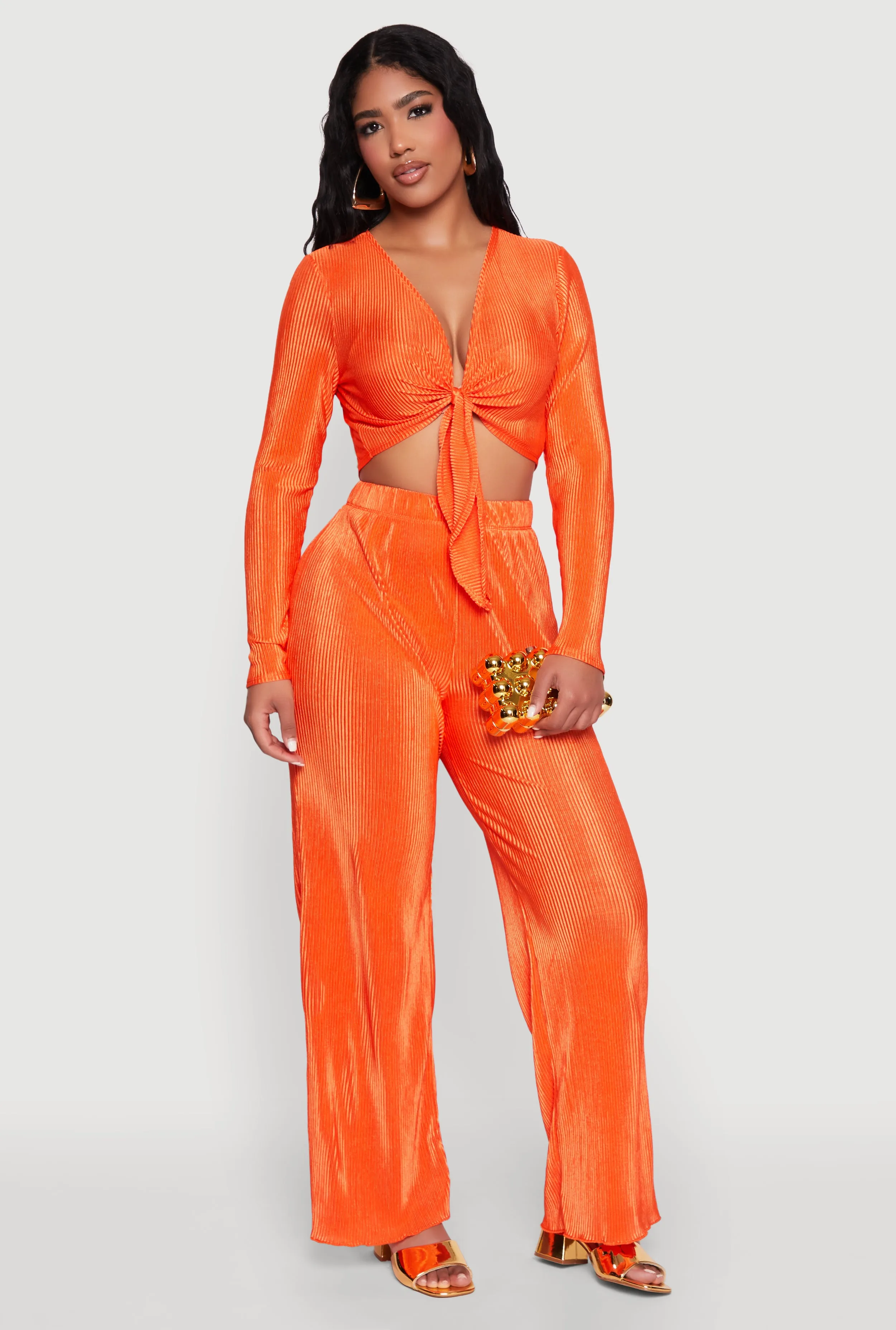 Plisse Wide Leg Pants sold by Rainbow product image thumbnail 2