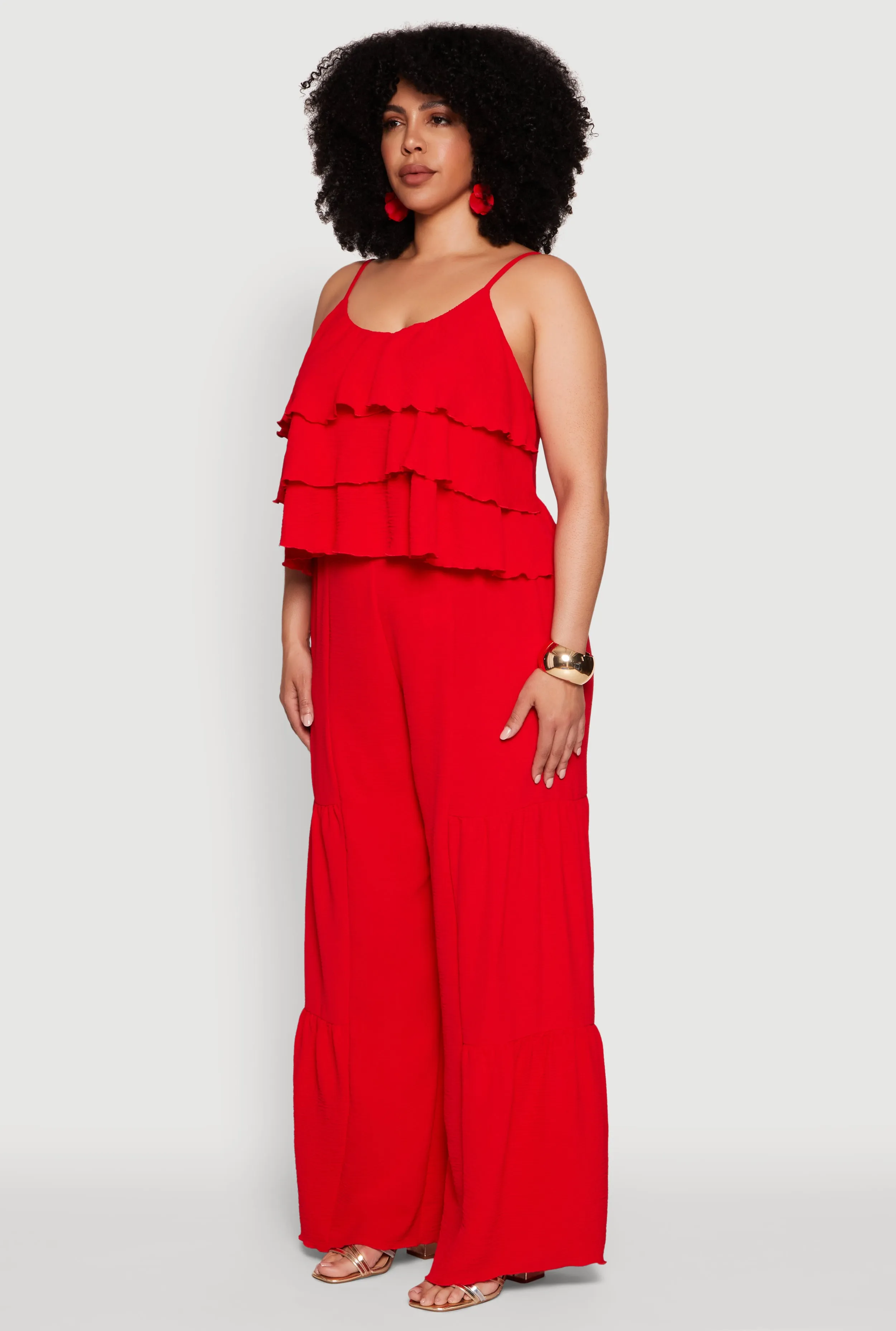 Plus Size Airy Tiered Cami sold by Rainbow product image thumbnail 5