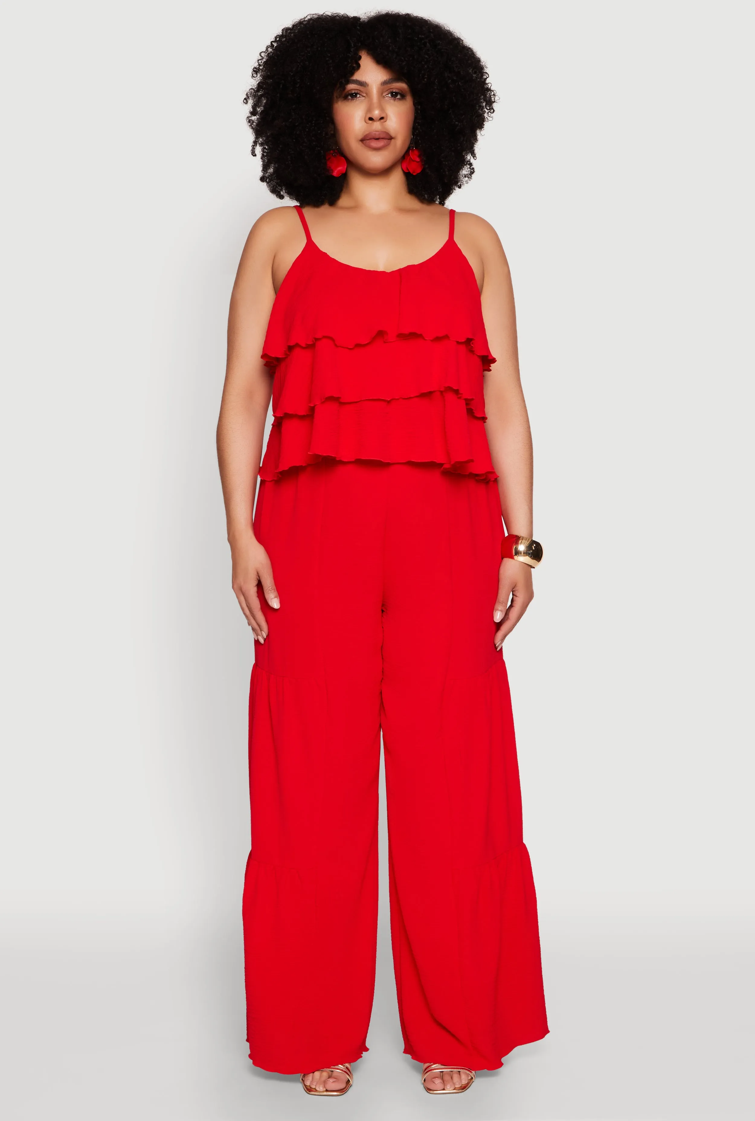 Plus Size Airy Tiered Cami sold by Rainbow product image thumbnail 2