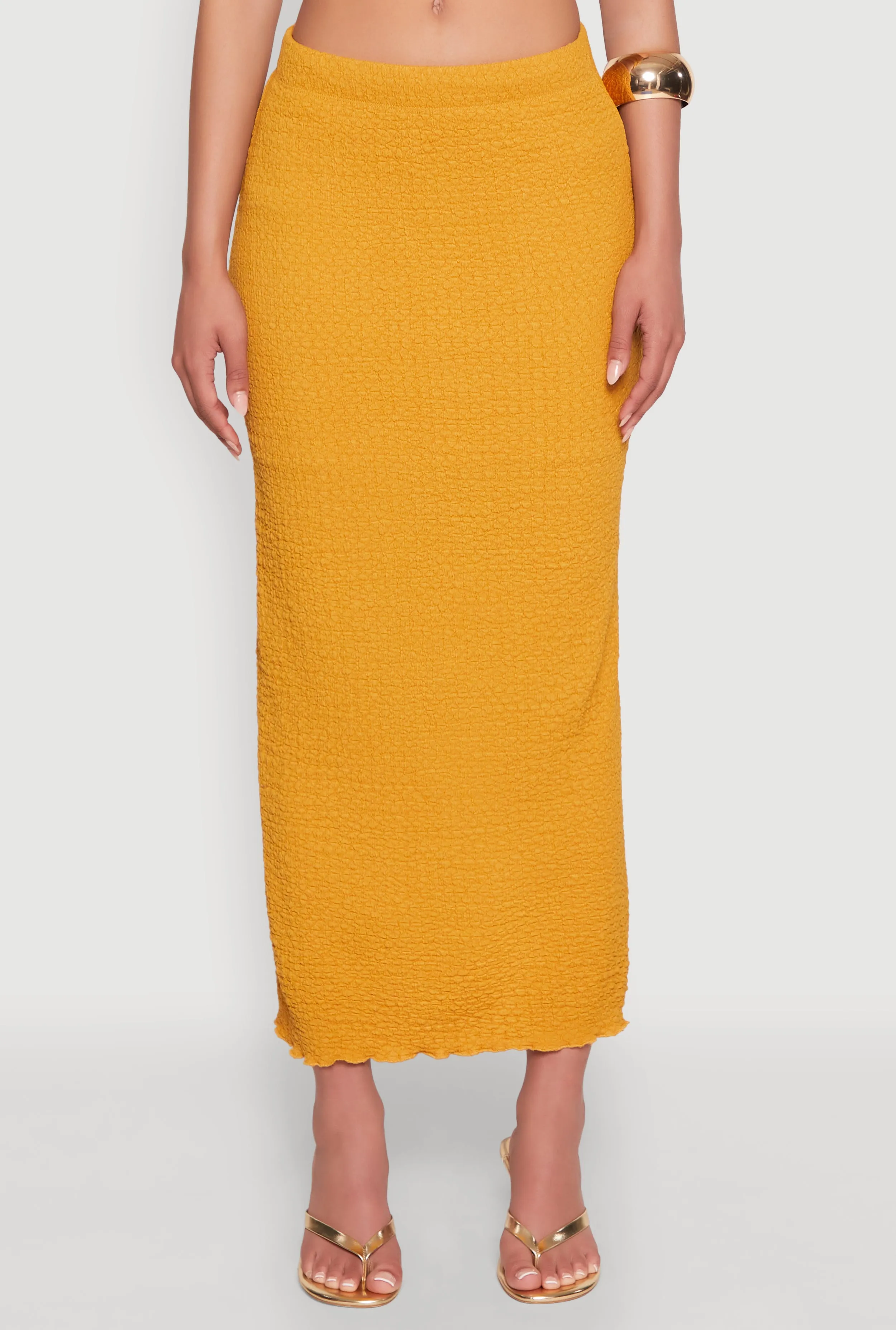 Lettuce Edge Textured Knit Skirt sold by Rainbow product image thumbnail 3
