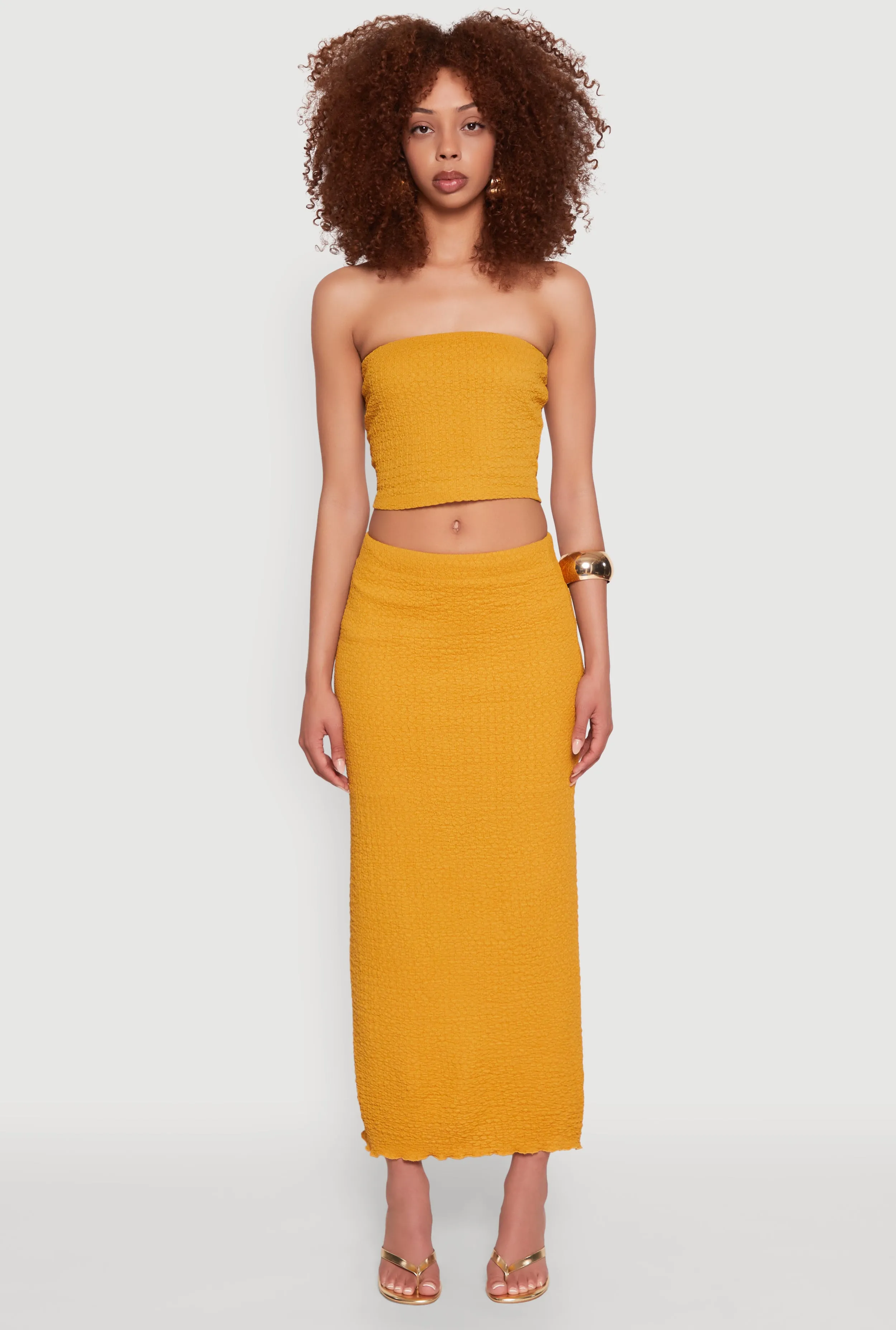 Lettuce Edge Textured Knit Skirt sold by Rainbow product image thumbnail 2