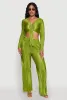 Plisse Wide Leg Pants sold by Rainbow
