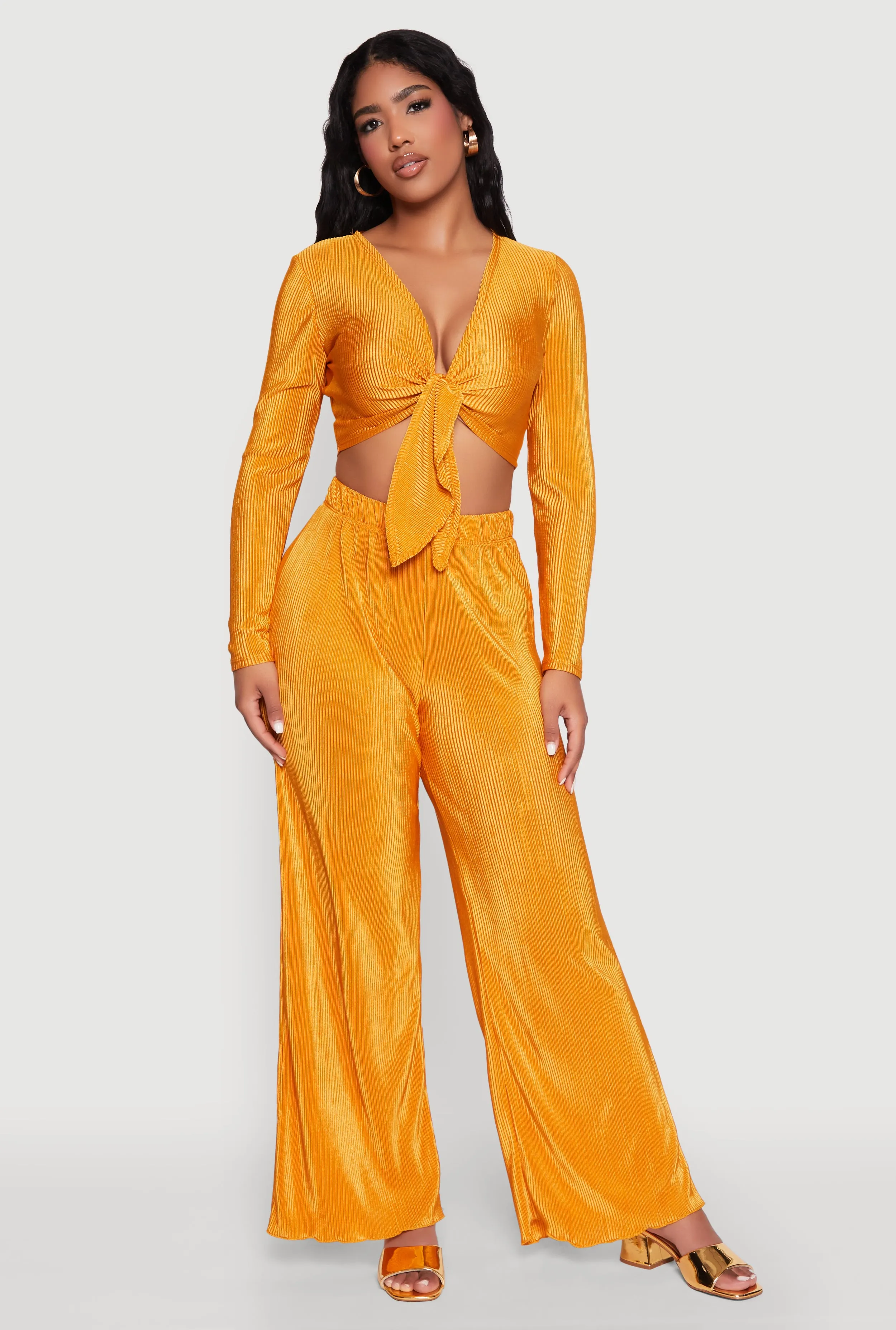 Plisse Wide Leg Pants sold by Rainbow product image thumbnail 2