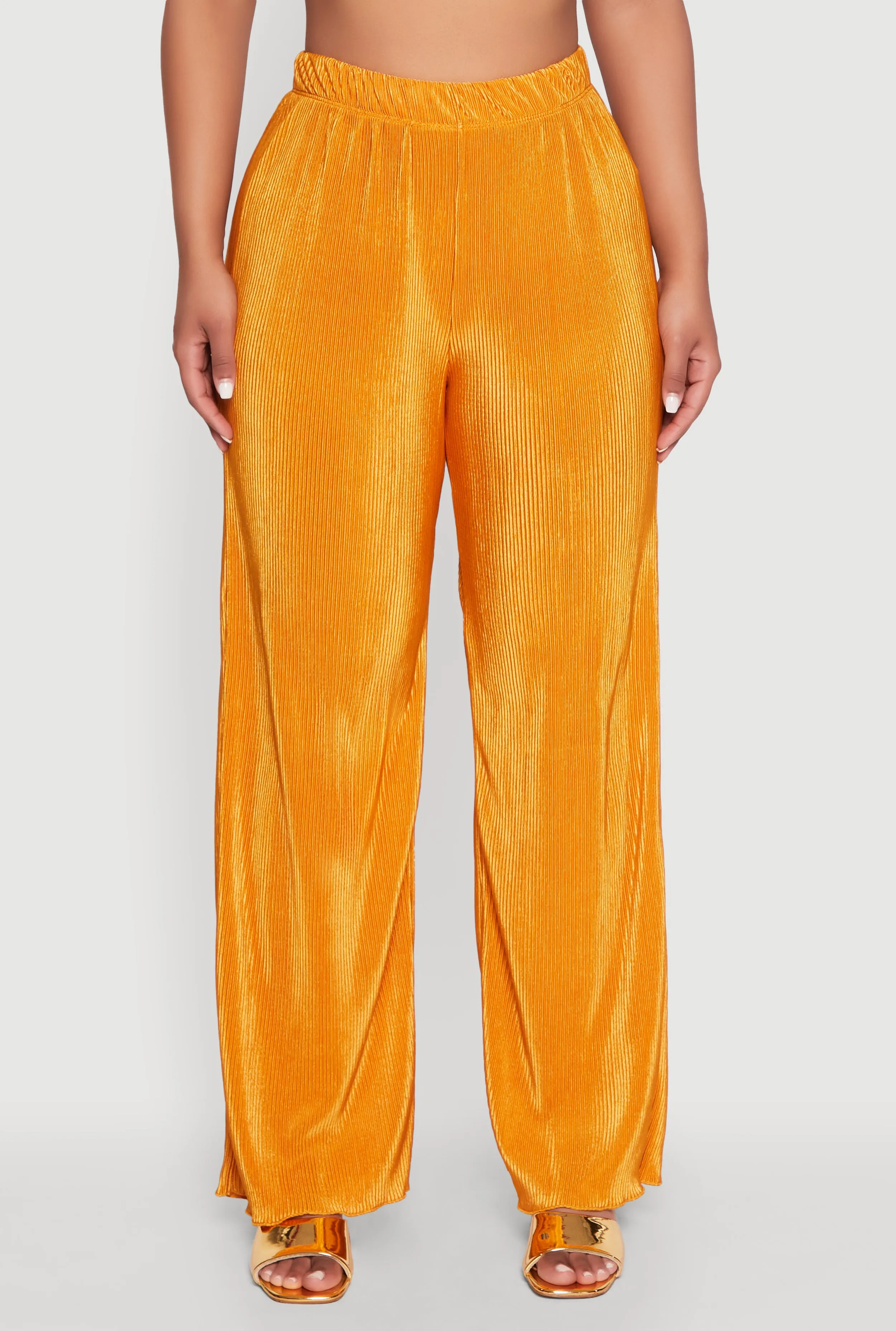 Plisse Wide Leg Pants sold by Rainbow product image thumbnail 3