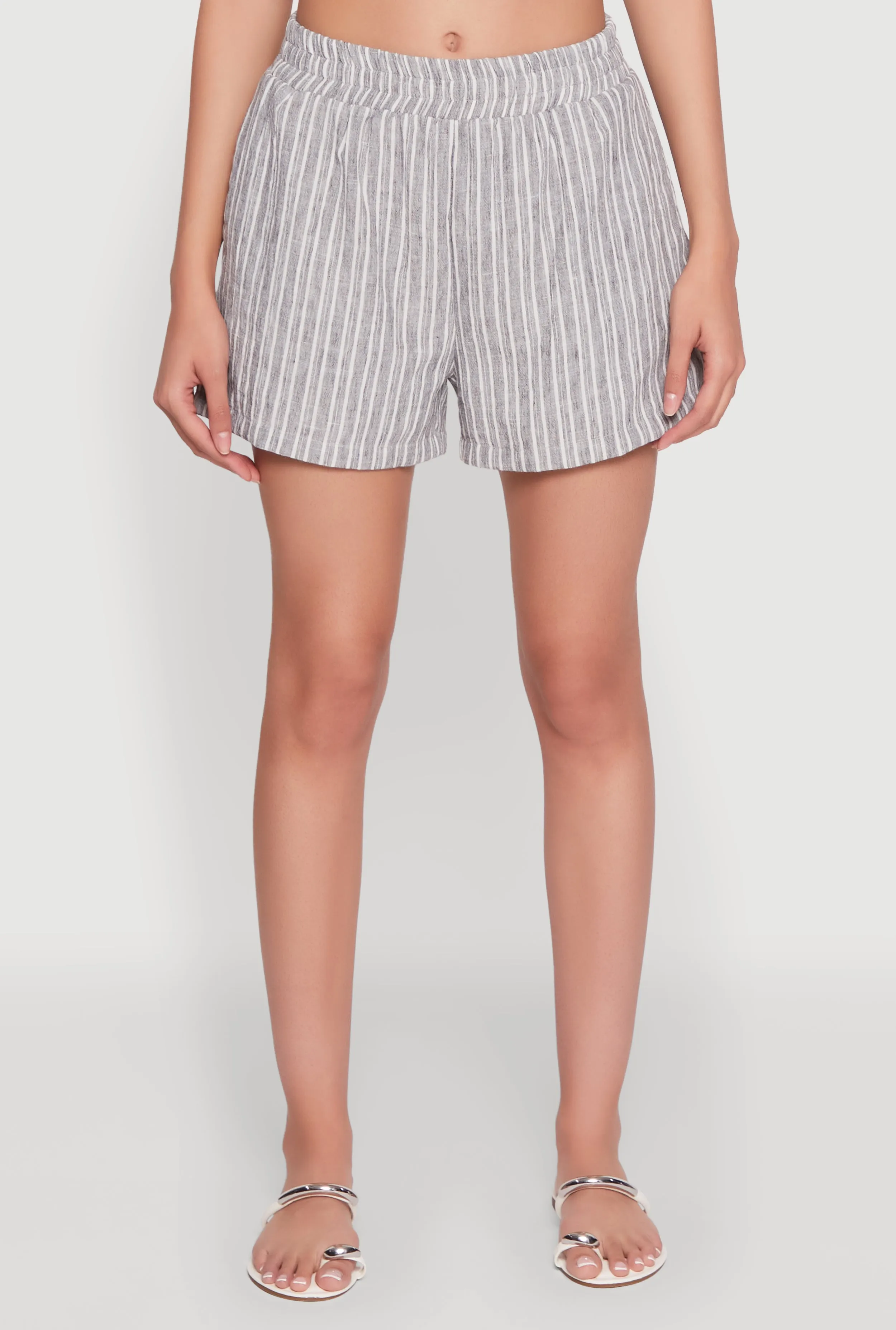 High Waisted Pinstripe Shorts sold by Rainbow product image thumbnail 3