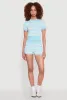 Daisy Striped Polo Crop Top sold by Rainbow