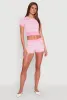 Daisy Striped Polo Crop Top sold by Rainbow