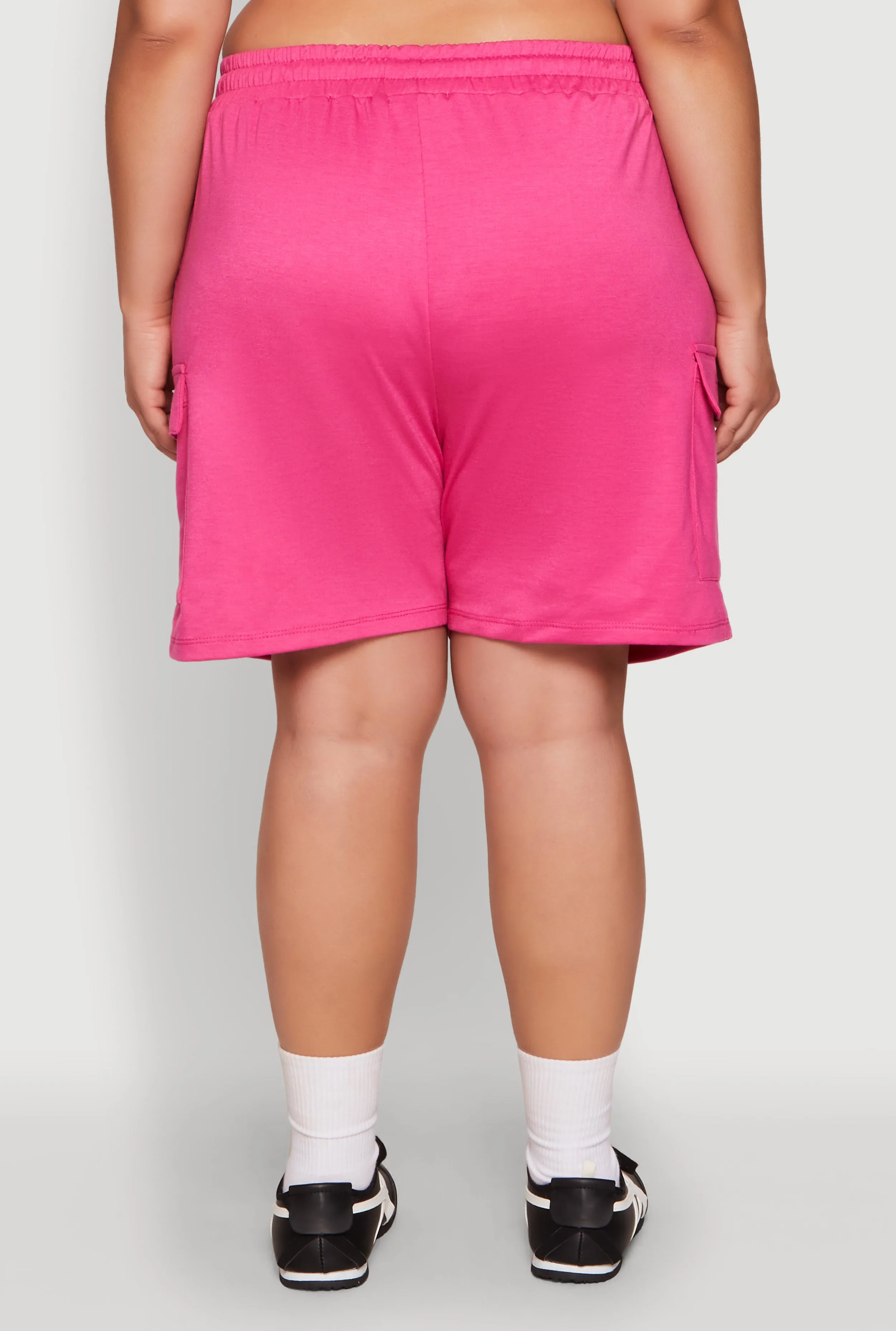 Plus Size Drawstring Cargo Sweatshorts sold by Rainbow product image thumbnail 5