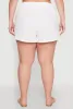 Plus Size Airy Drawstring Detail Shorts sold by Rainbow
