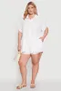 Plus Size Airy Drawstring Detail Shorts sold by Rainbow
