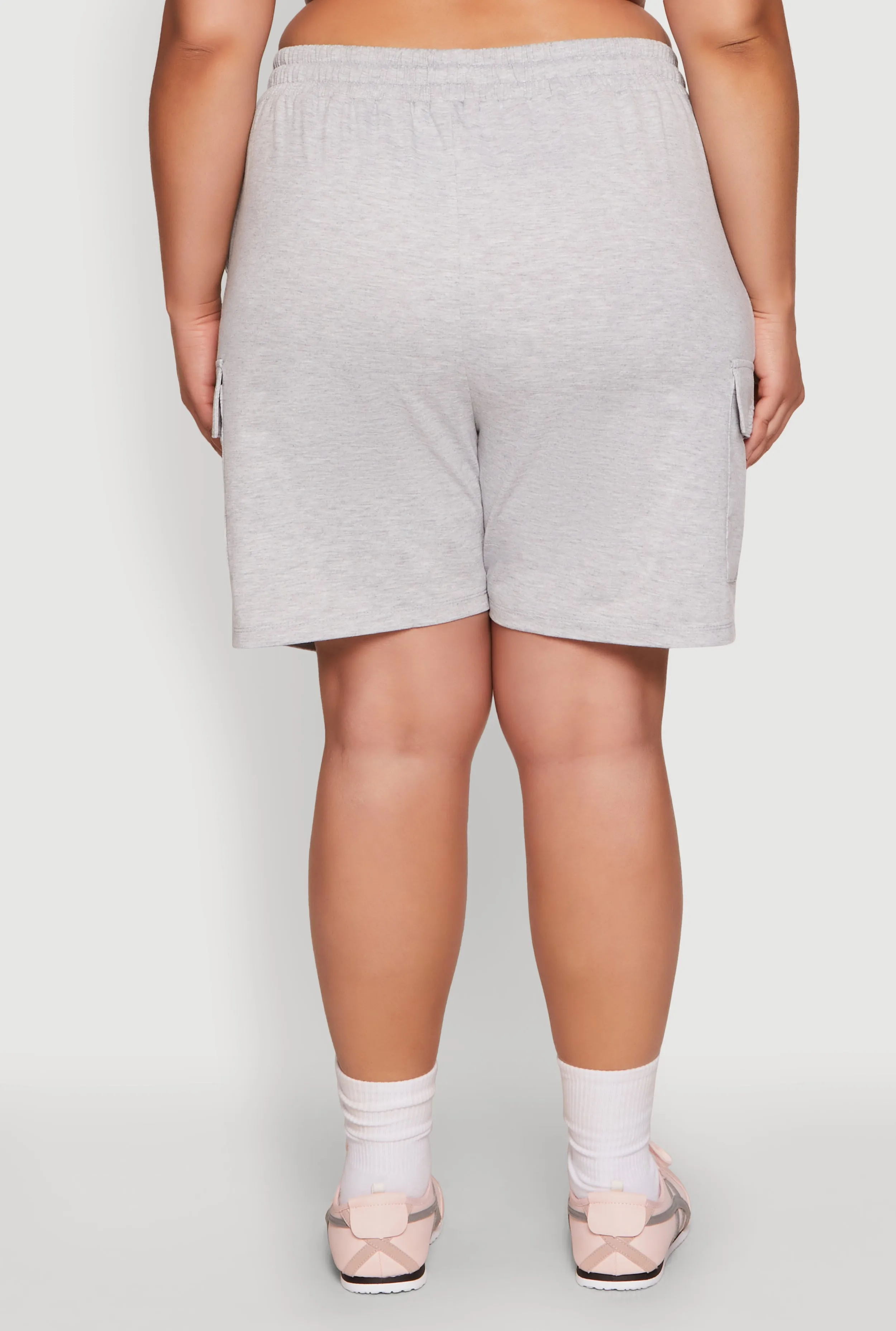 Plus Size Drawstring Cargo Pocket Sweatshorts sold by Rainbow product image thumbnail 5