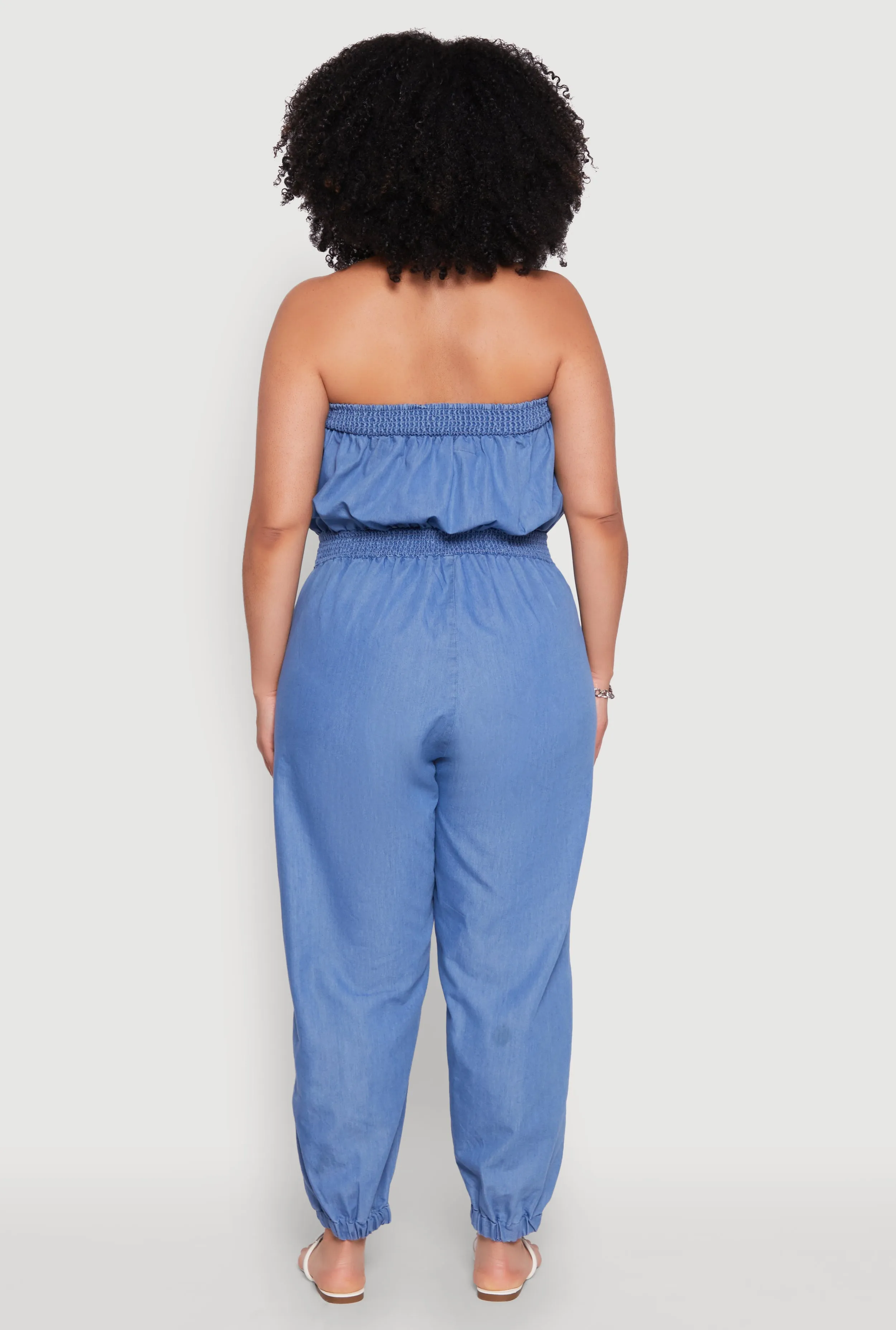 Plus Size Smock Waist Jumpsuit sold by Rainbow product image thumbnail 5