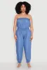 Plus Size Smock Waist Jumpsuit sold by Rainbow