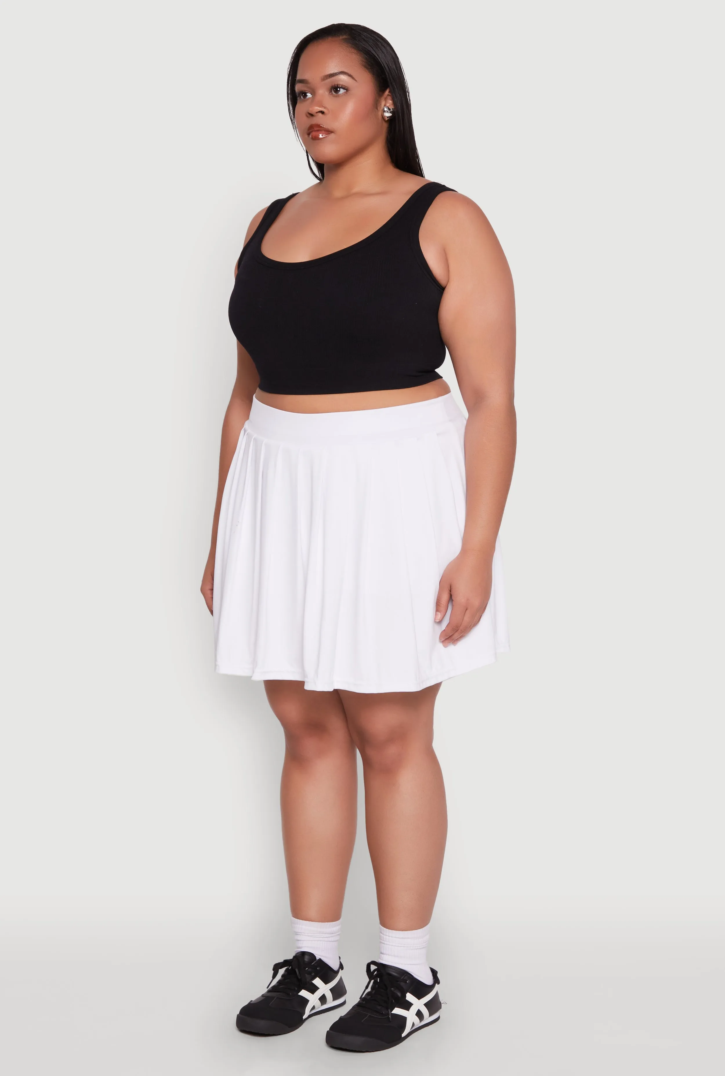 Plus Size Pleated Tennis Skirt sold by Rainbow product image thumbnail 3