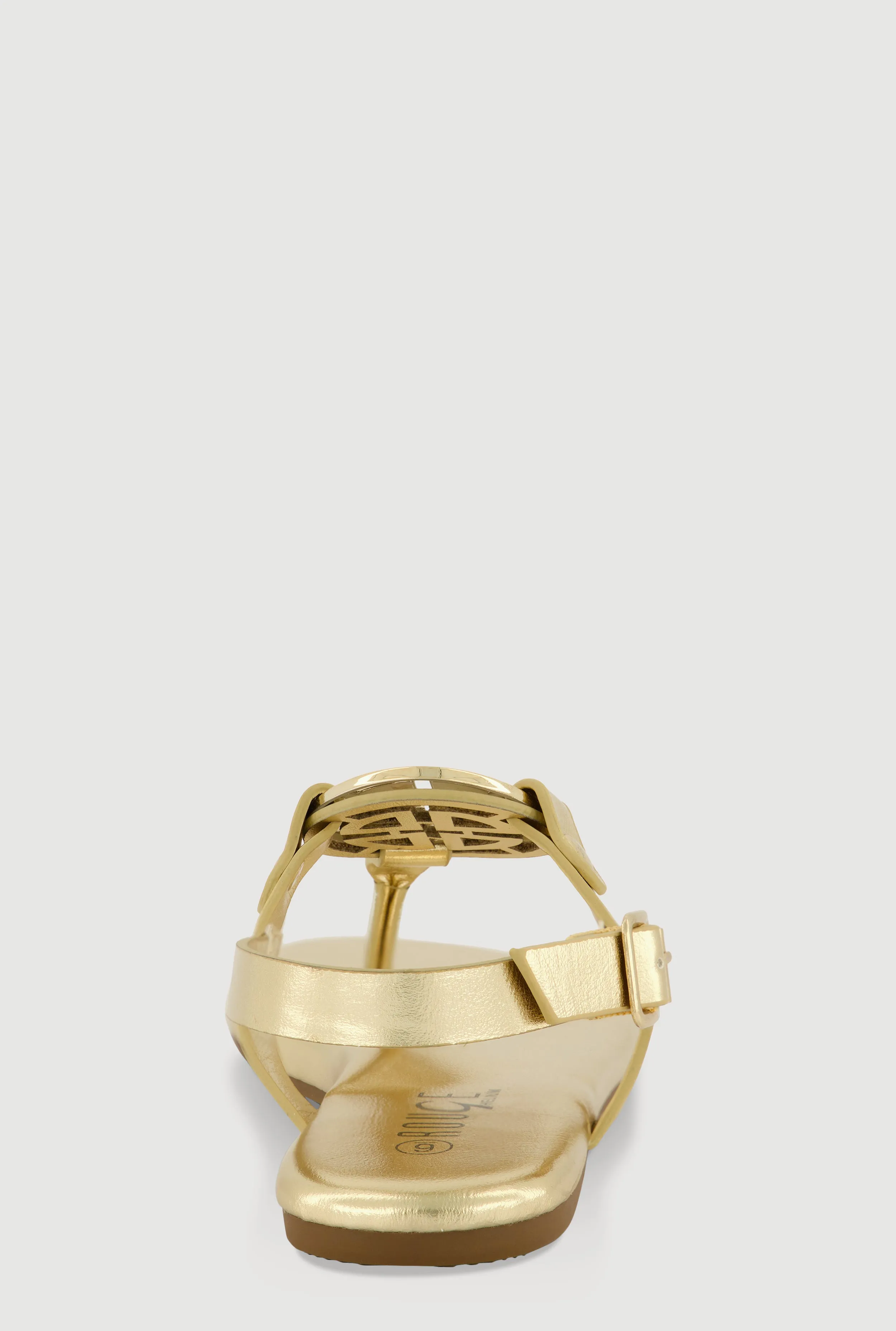 Metallic Geometric Pendant Thong Sandals sold by Rainbow product image thumbnail 3