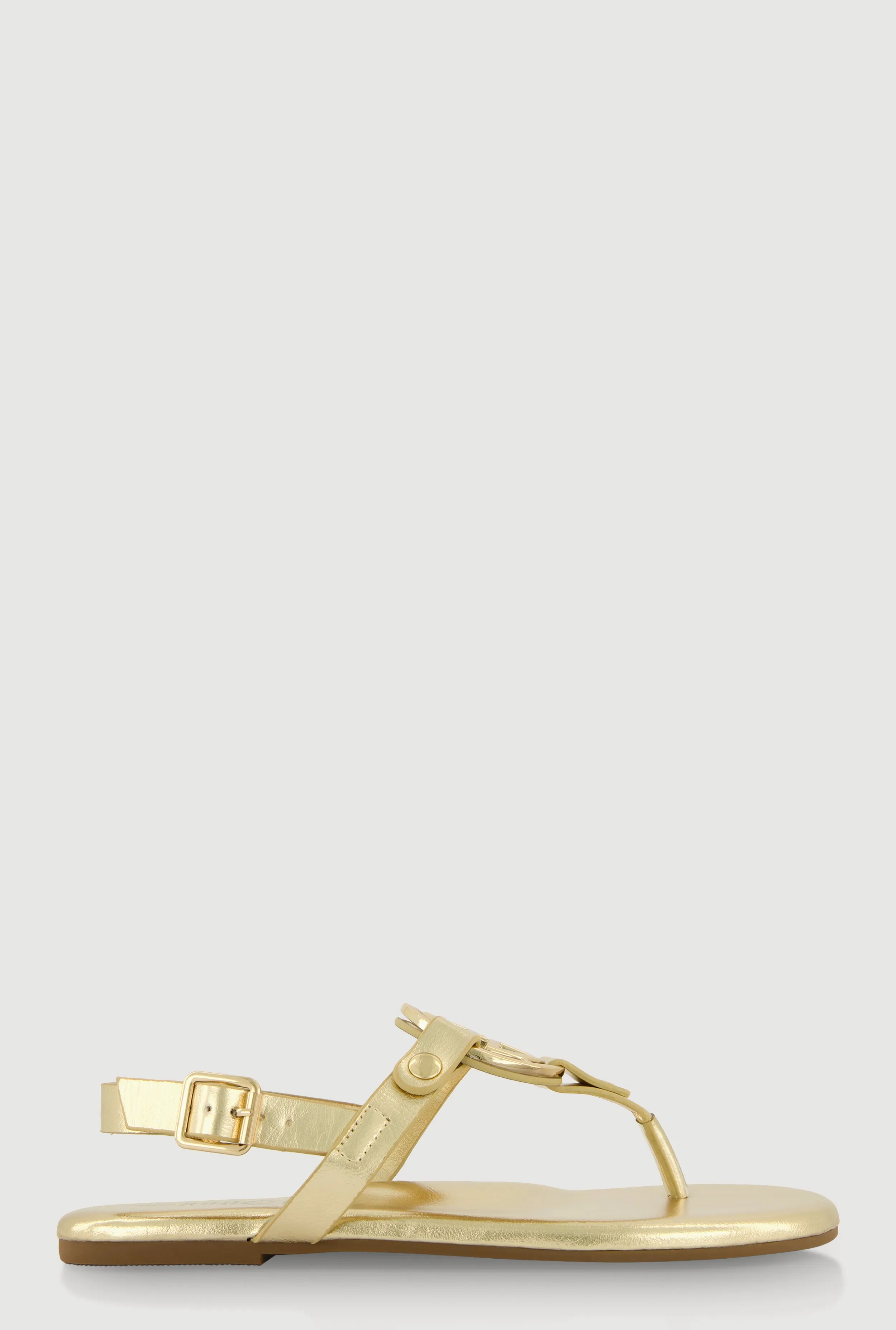 Metallic Geometric Pendant Thong Sandals sold by Rainbow product image thumbnail 2