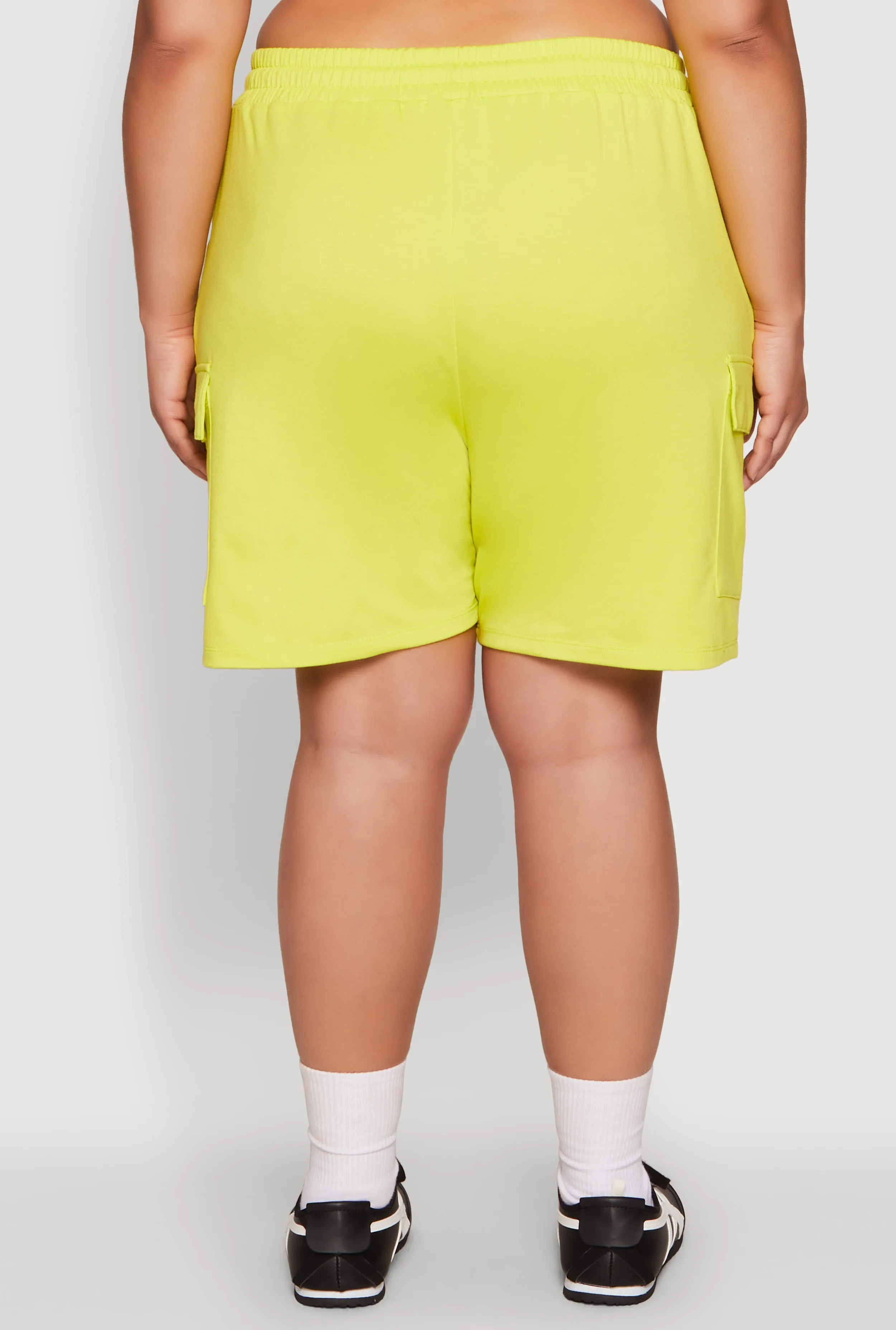 Plus Size Drawstring Cargo Pocket Sweatshorts sold by Rainbow product image thumbnail 5