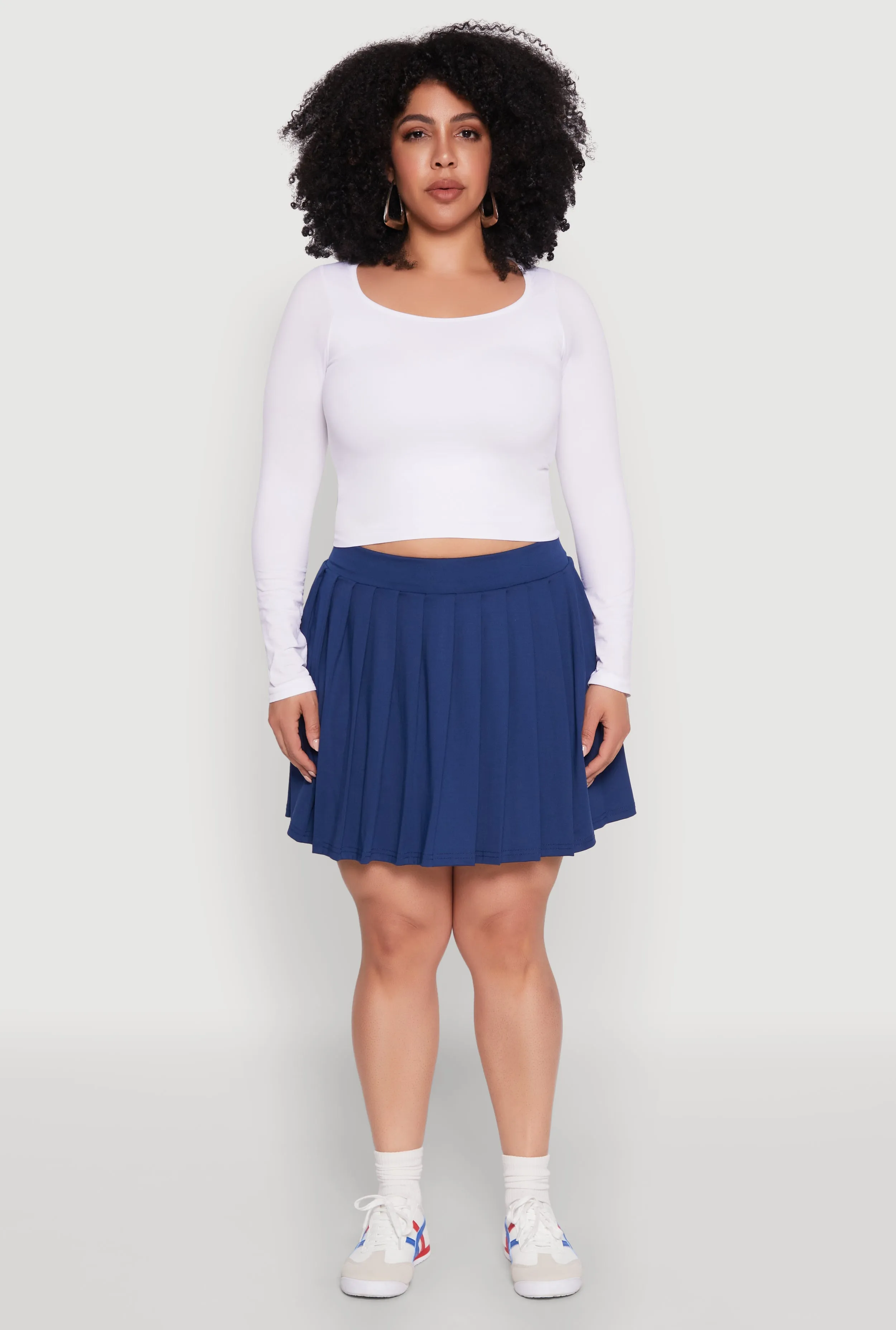 Plus Size Pleated Tennis Skirt sold by Rainbow product image thumbnail 2