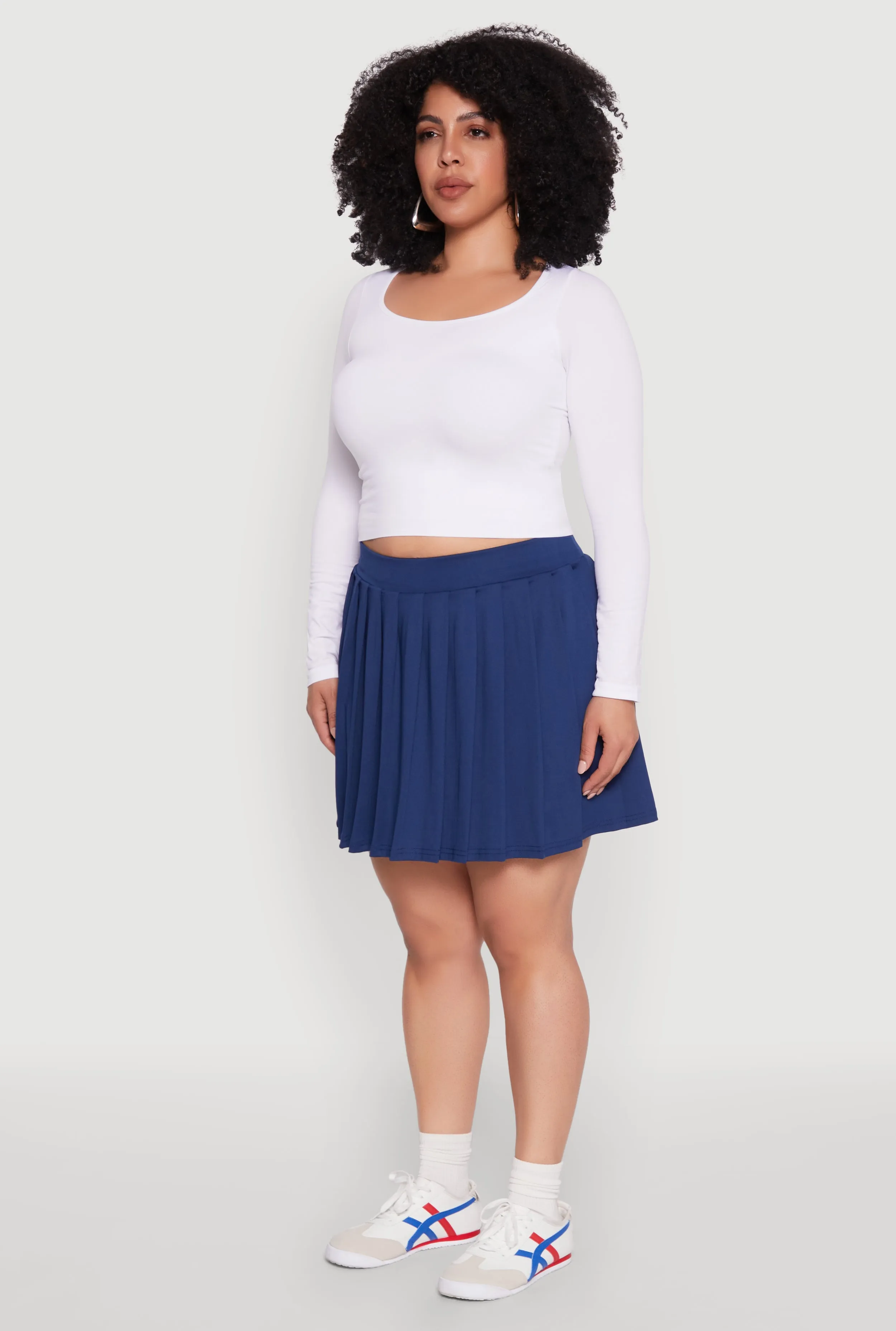 Plus Size Pleated Tennis Skirt sold by Rainbow product image thumbnail 3