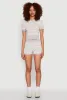 Daisy Striped Polo Crop Top sold by Rainbow